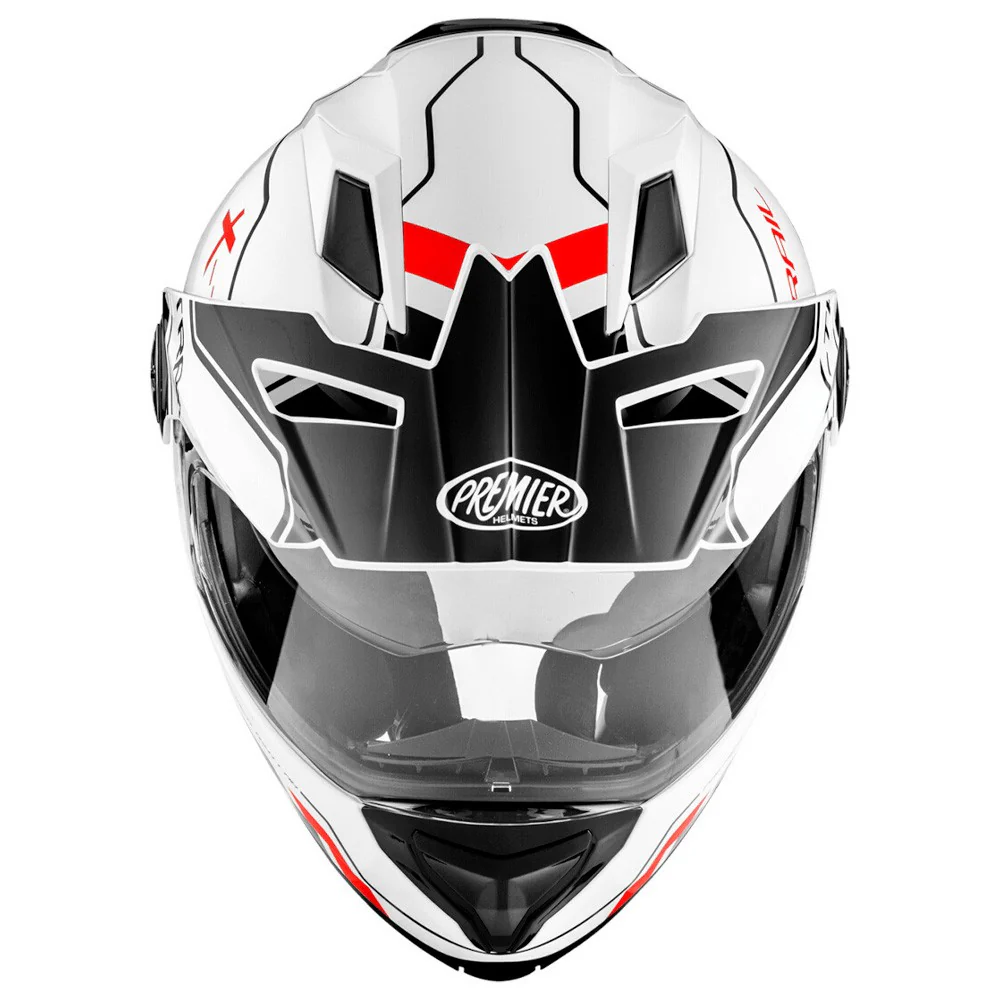 PREMIER XTRAIL EVO XT 2 MODULAR HELMET WHITE / BLACK / RED