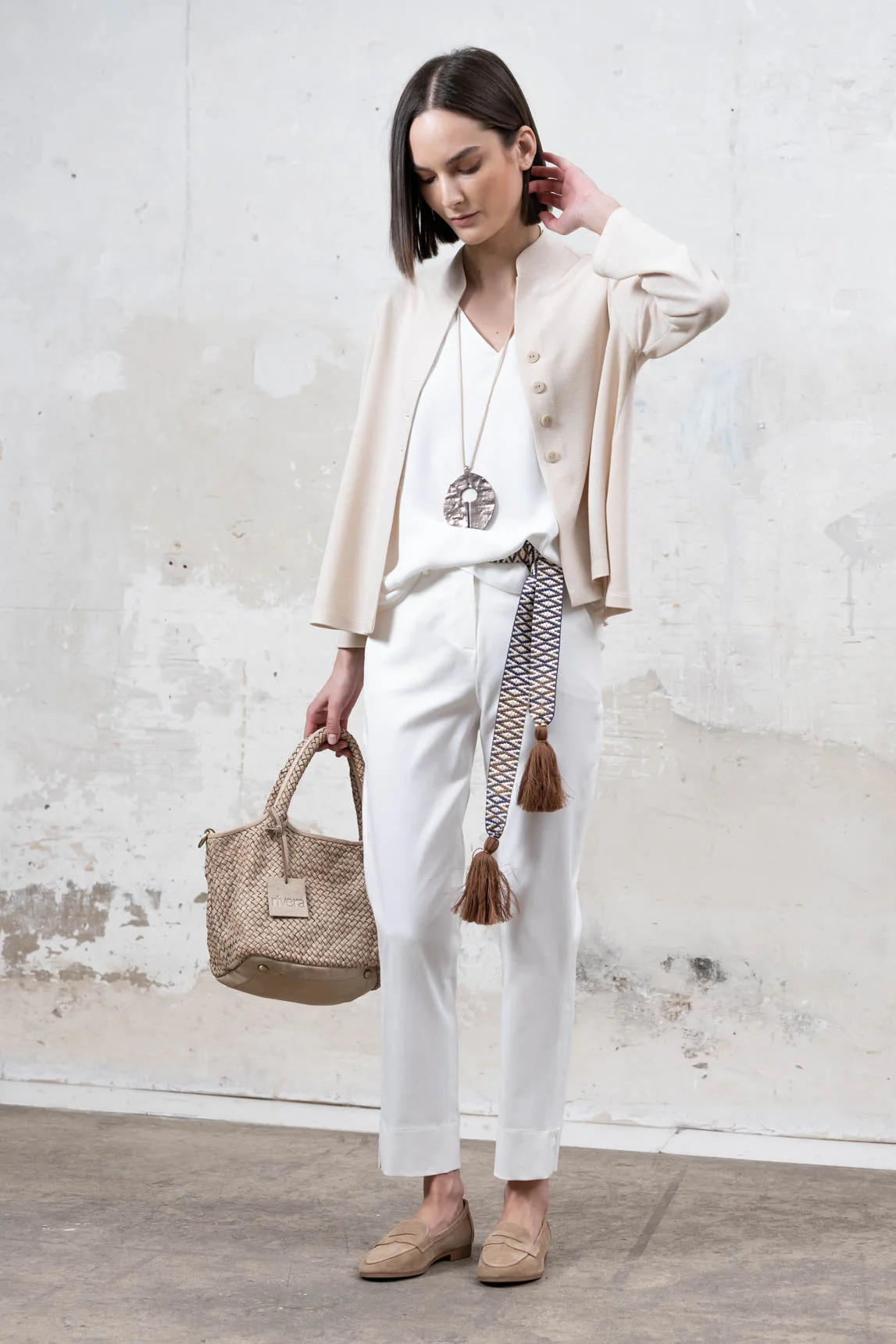 Rivera-Spanien Tramatza Jacke Beige