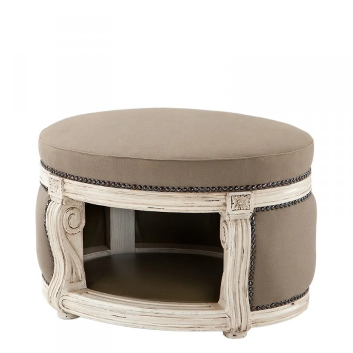 Baroque Dog & Cat House Luxury Mod2 Sand Color / Antique White