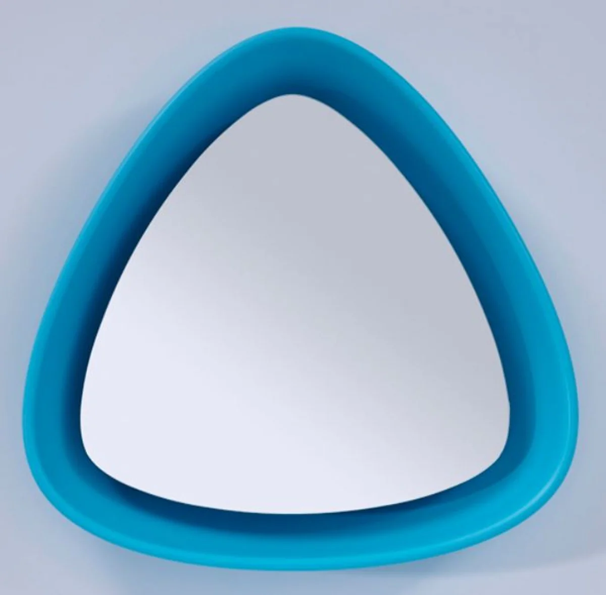 Luxury designer mirror blue 64 x H. 63 cm - designer wall mirror with light