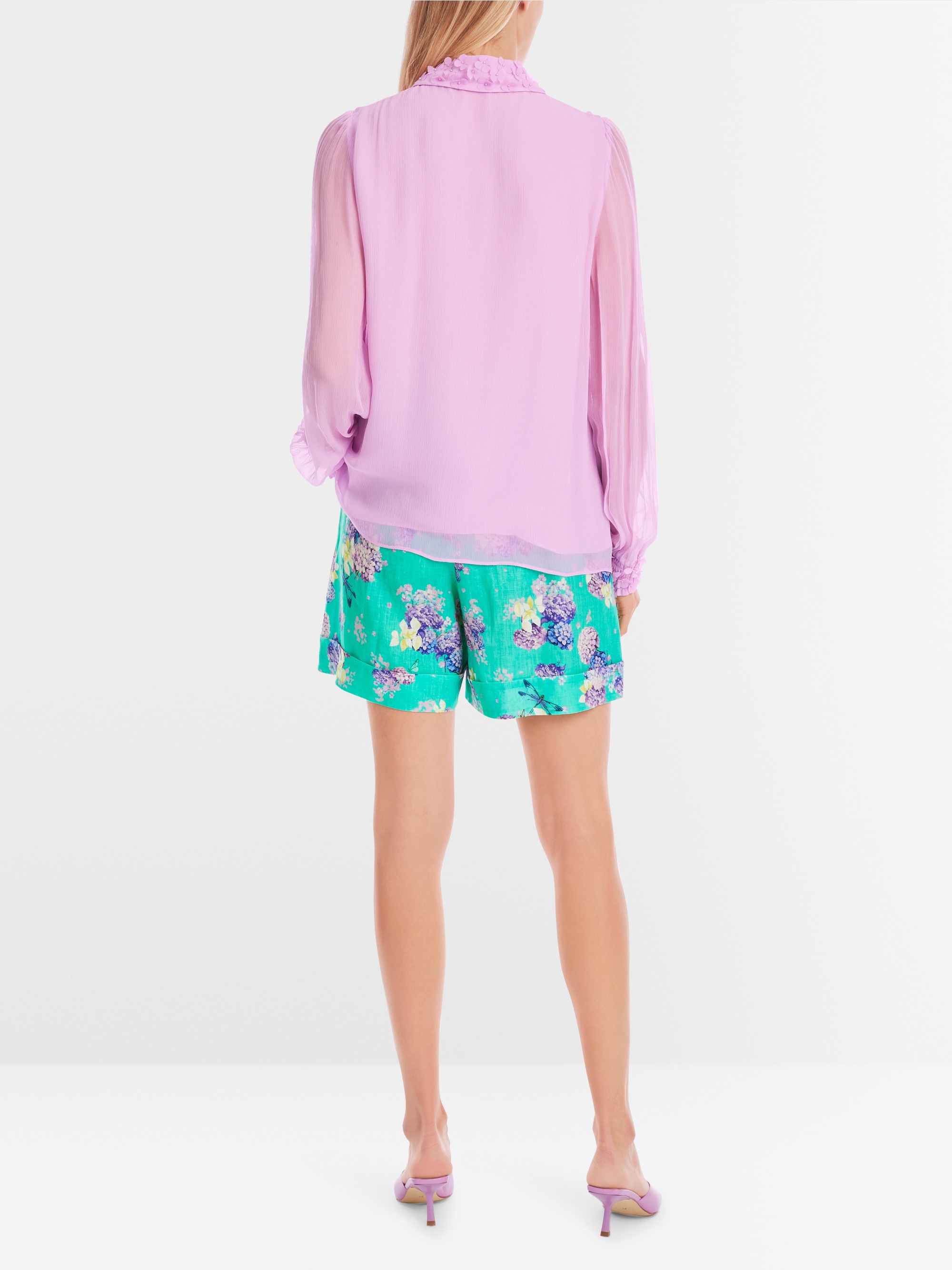 Marc-Cain Hemdbluse aus zartem Viskose-Krepp