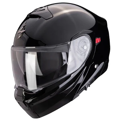 CASCO MODULAR SCORPION EXO 930 EVO MONOCOLOR NEGRO BRILLO