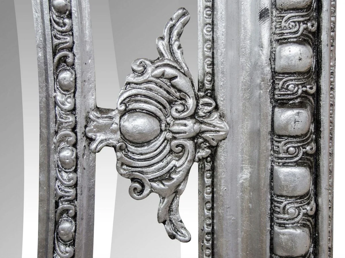 Antique style mirror / wall mirror silver 118 x H. 207 cm - Baroque living room furniture
