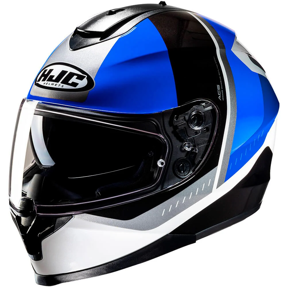 CASCO HJC C70N ALIA - NEGRO / BLANCO / AZUL