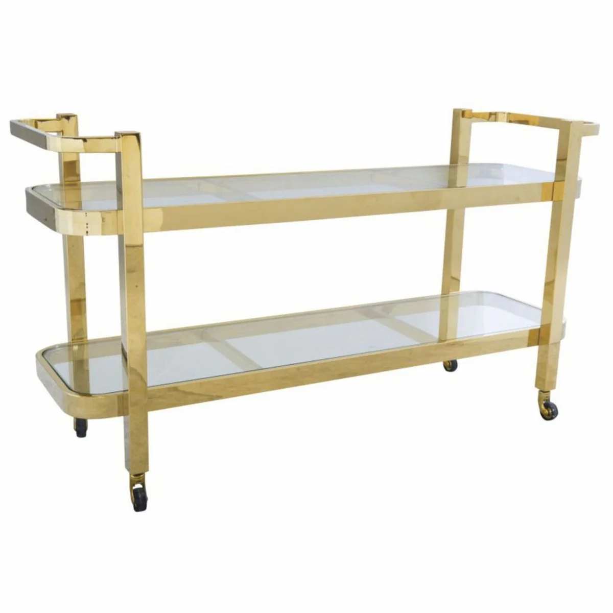 Luxus Servierwagen Gold 140 cm - Gastronomie Accessoires