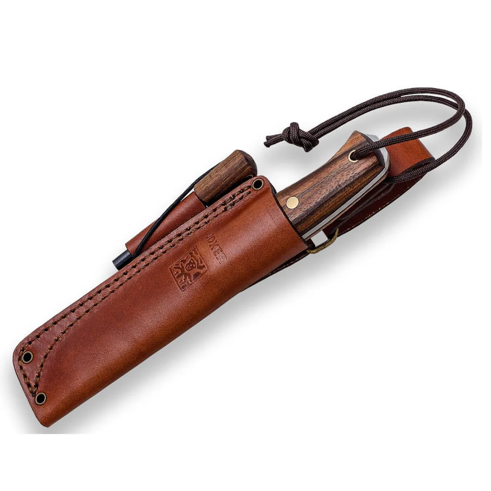 Joker Ember Flat Nogal con ferrocerio - Cuchillo de supervivencia y buschcraft