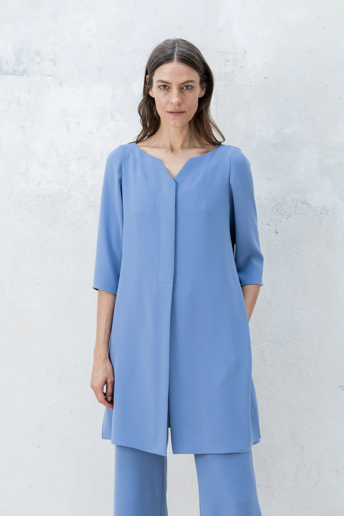 Rivera-Spanien Steinblauer Mecca-Gehrock