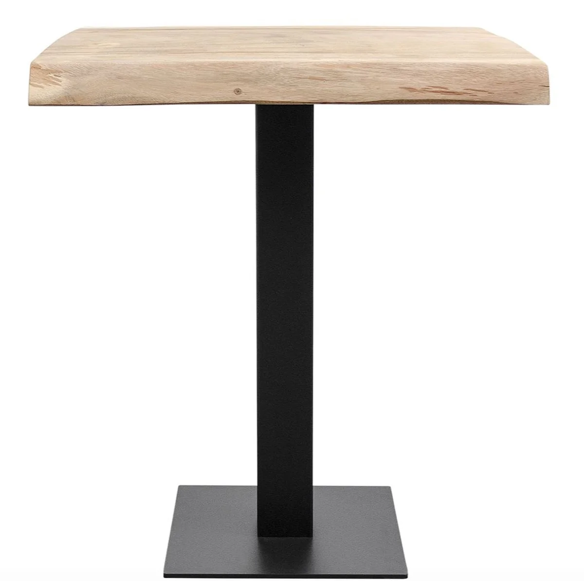 Luxury bar table with Soar wood table top natural color / black - luxury collection