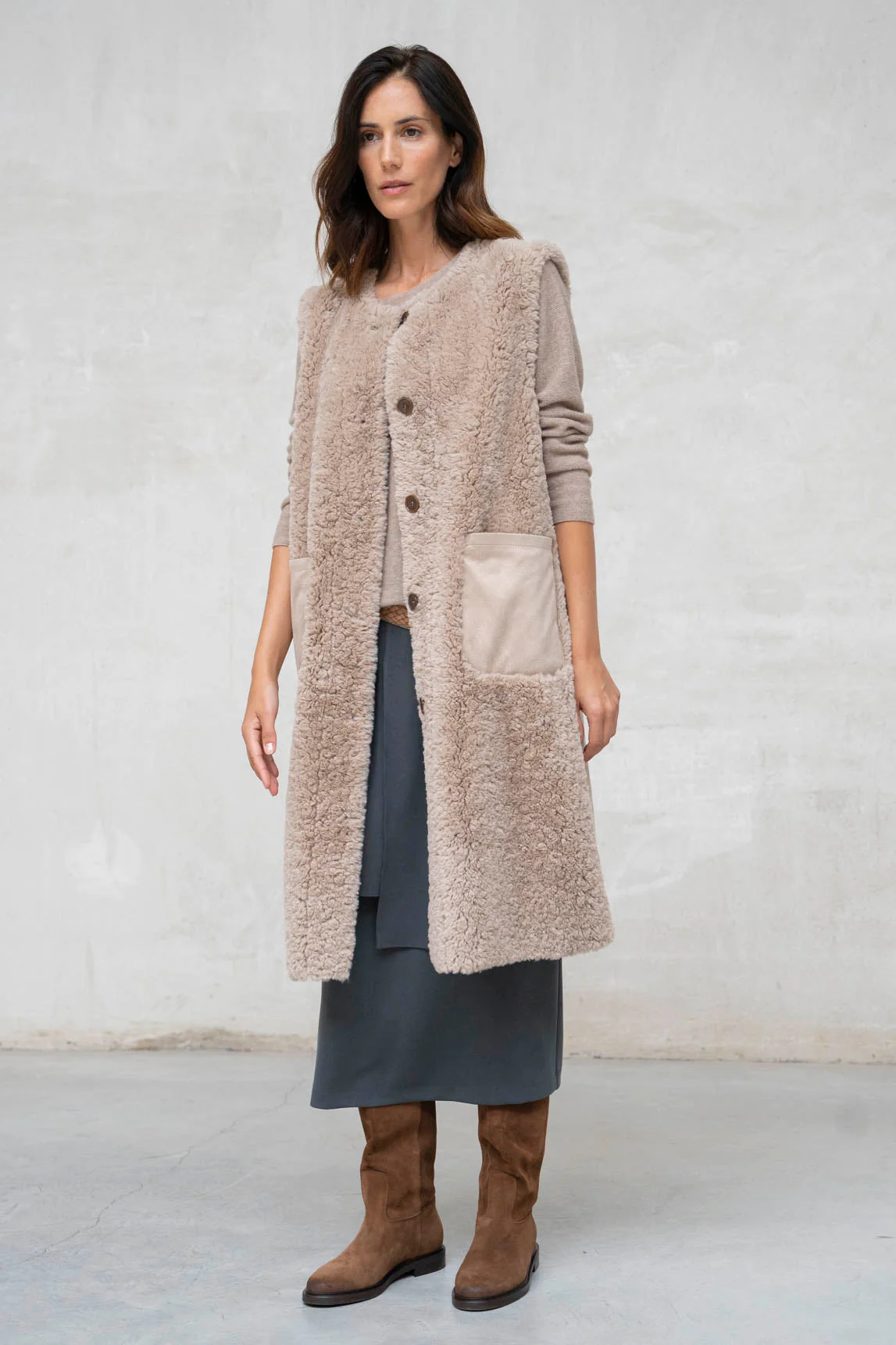 Rivera-Spanien Chaleco reversible Laina-Arena