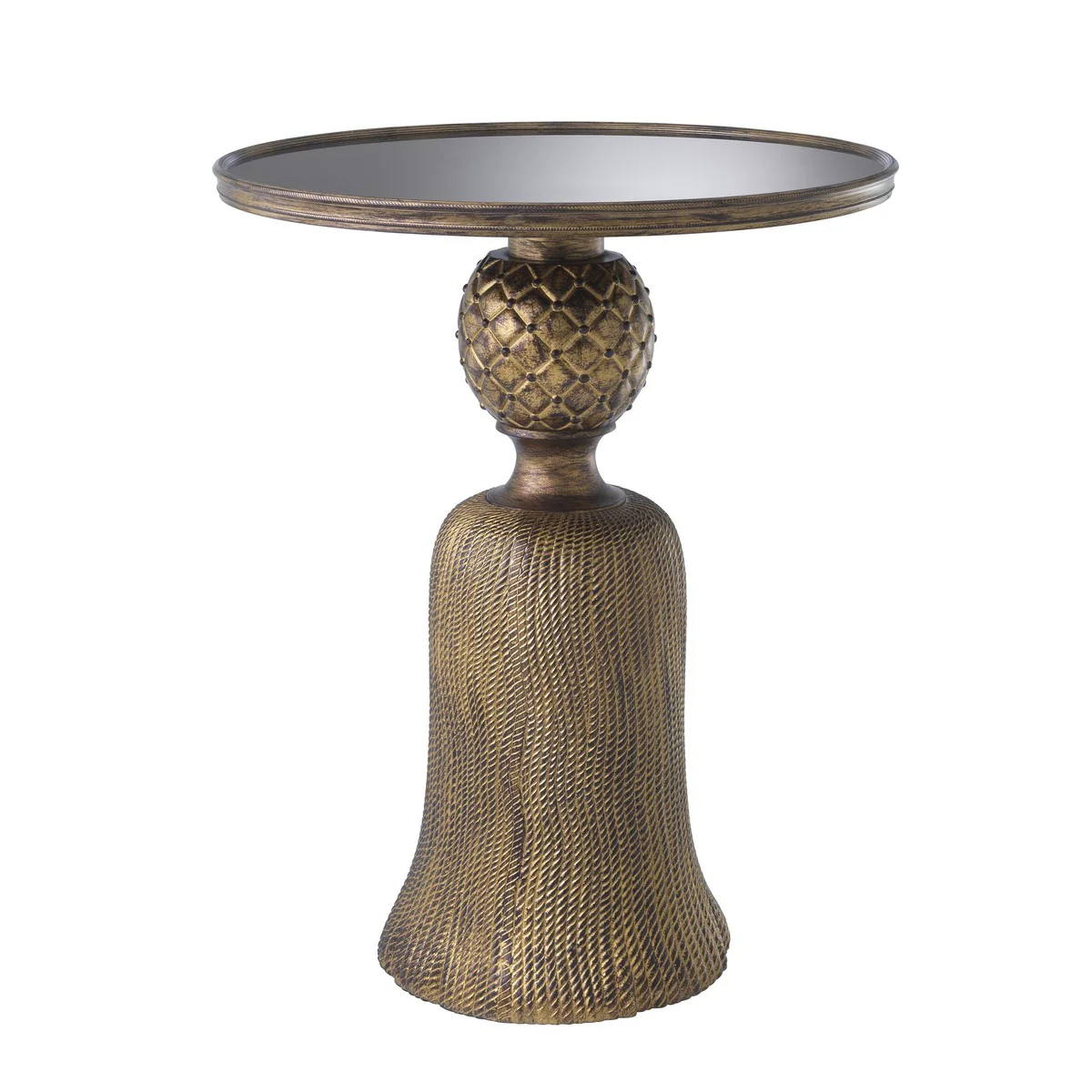 Luxury dining table antique gold Ø 60 x H. 74.5 cm - luxury living room furniture