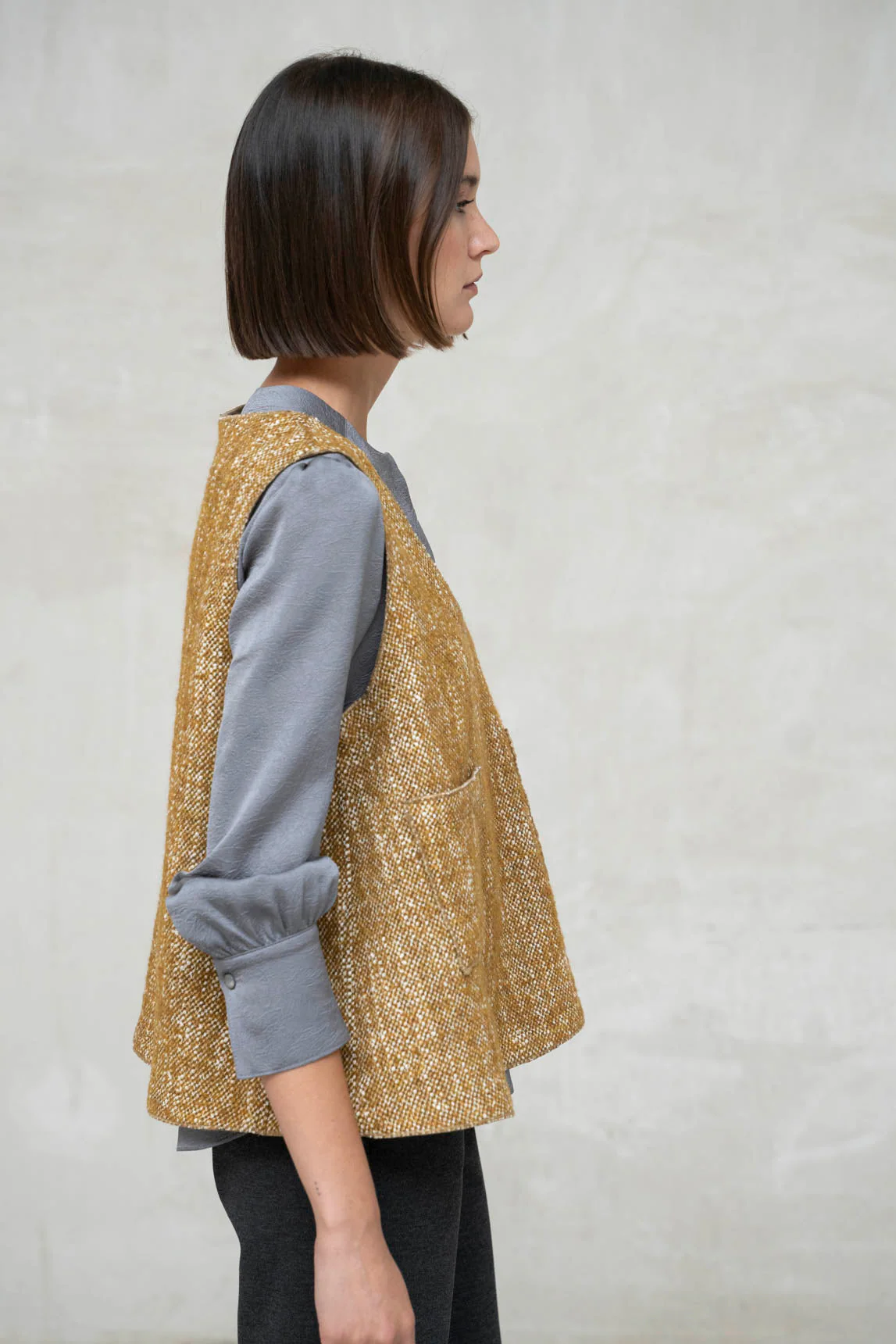 Rivera-Spanien Top Pavia Senf marmoriert