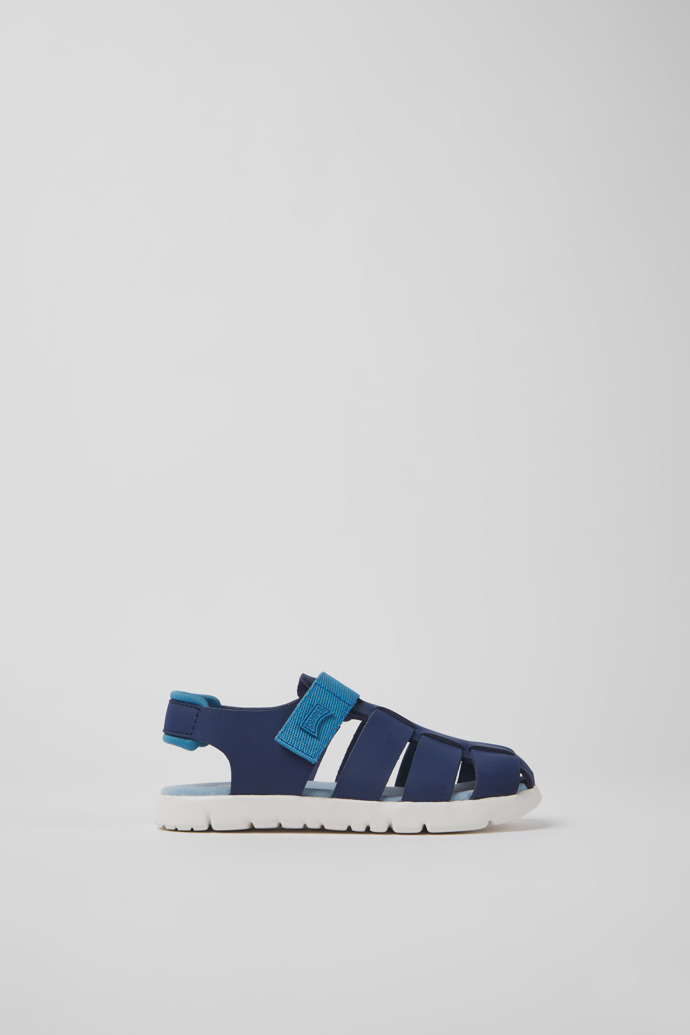 Raupen Blaue Leder Sandalen für Jungen