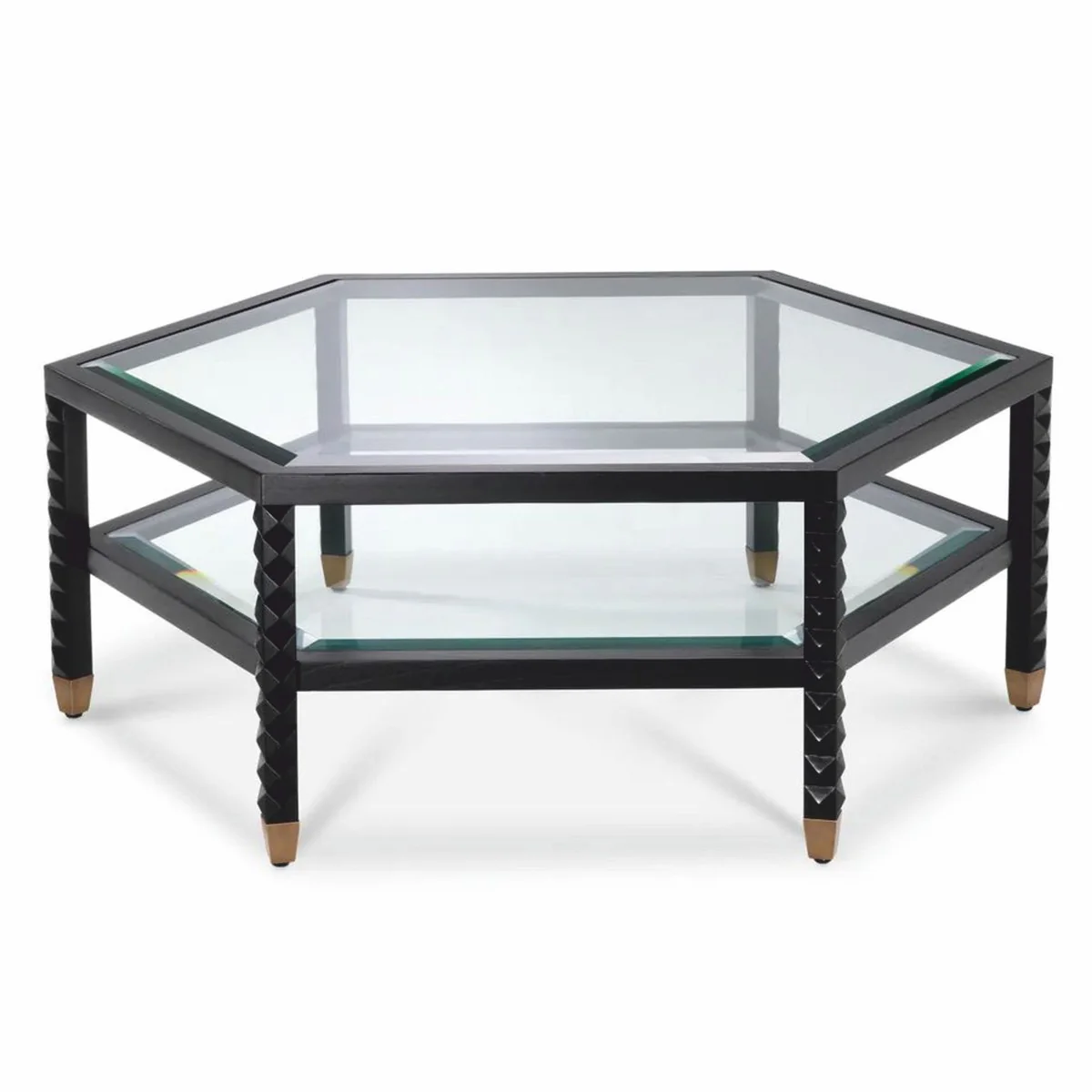 Luxury Coffee Table Black / Bronze 120 cm - Hotel & Living Room Furniture