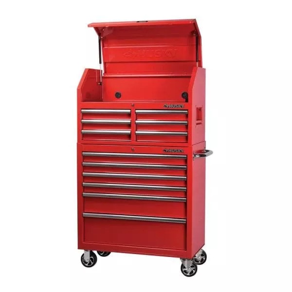 36 IN. 12-DRAWER RED TOOL CHEST UND CABINET COMBO