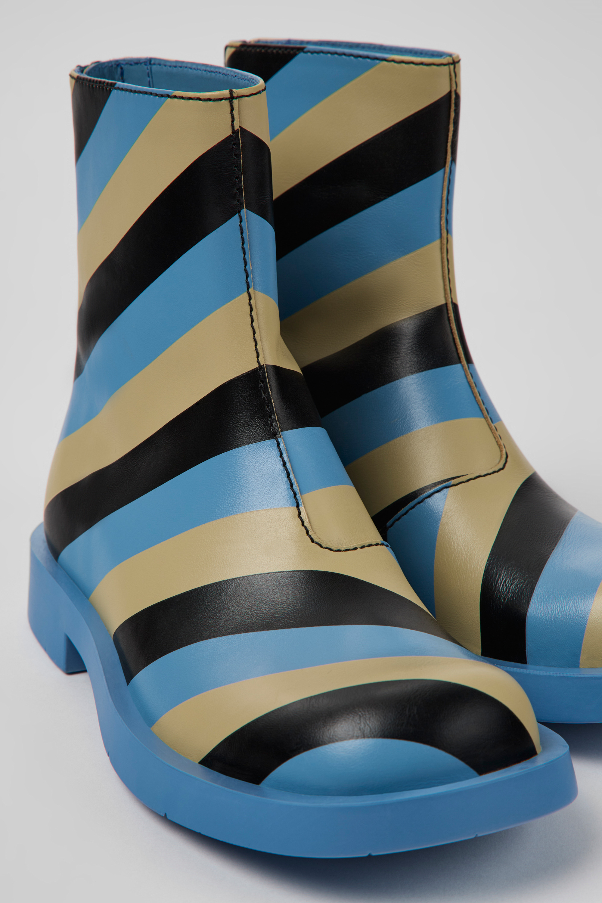 MIL 1978 - Mehrfarbige Leder Stiefeletten für Damen