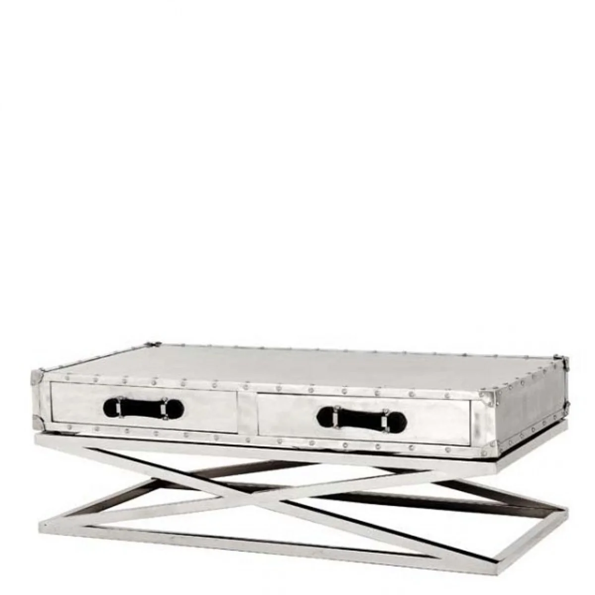 Designer coffee table vintage metal - salon table - coffee table