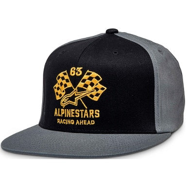 GORRA ALPINESTARS DOUBLE CHECK FLATBILL BLANCO / NEGRO