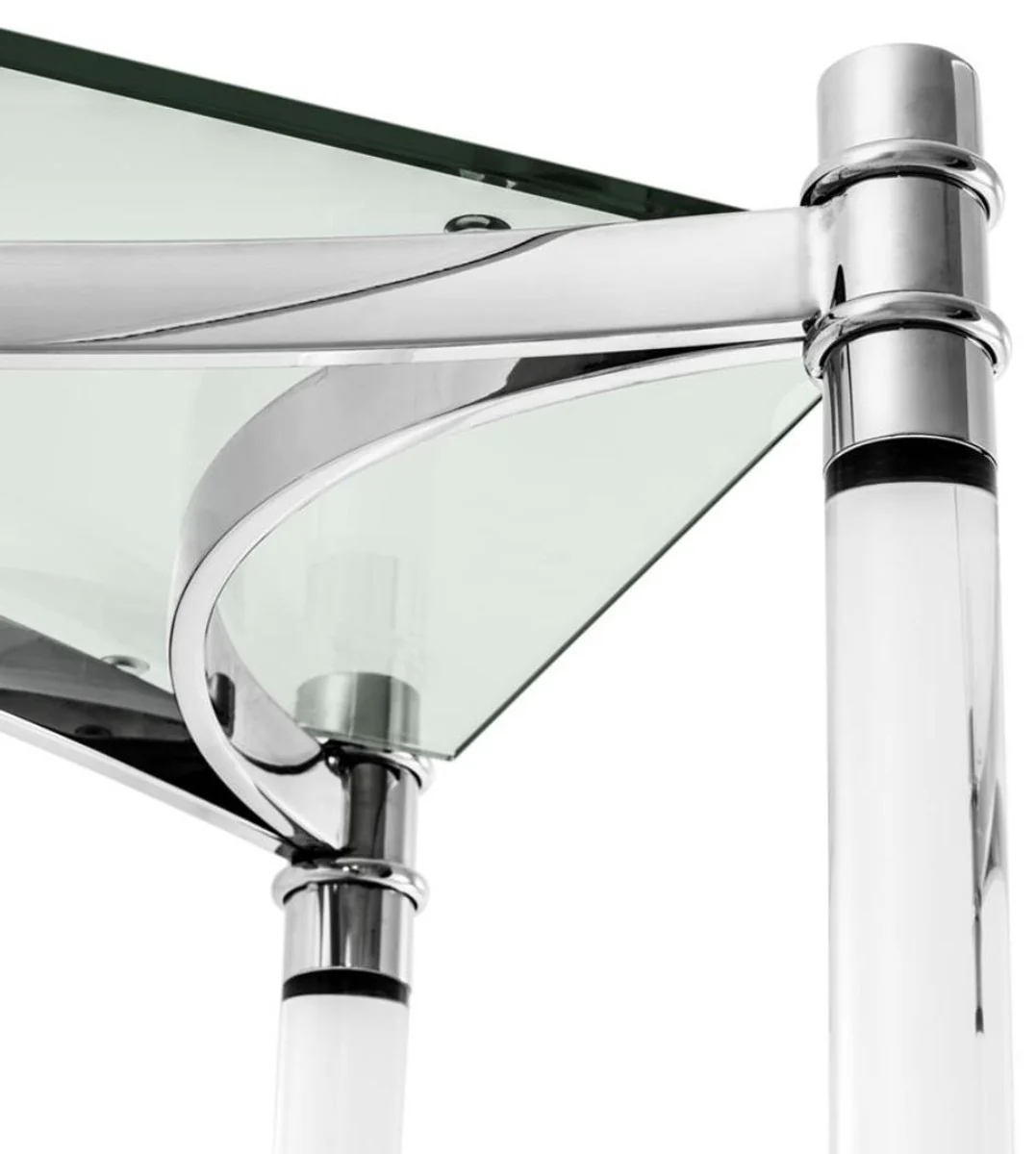 Living room cupboard / shelf cupboard silver 117 x 41 x H. 200 cm - luxury furniture