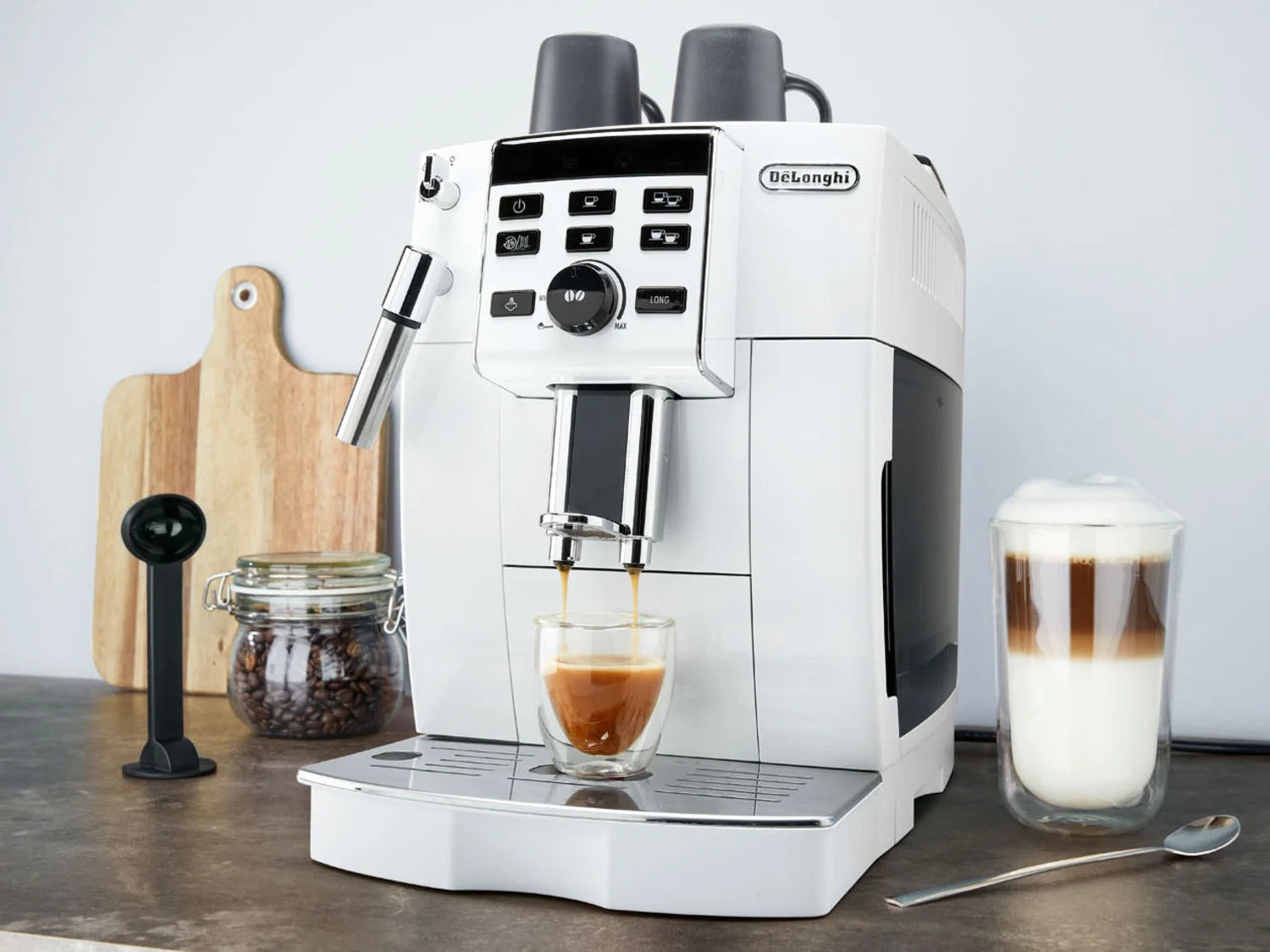 Delonghi Kaffeemaschine ECAM13.123.W, super kompakt, weiß