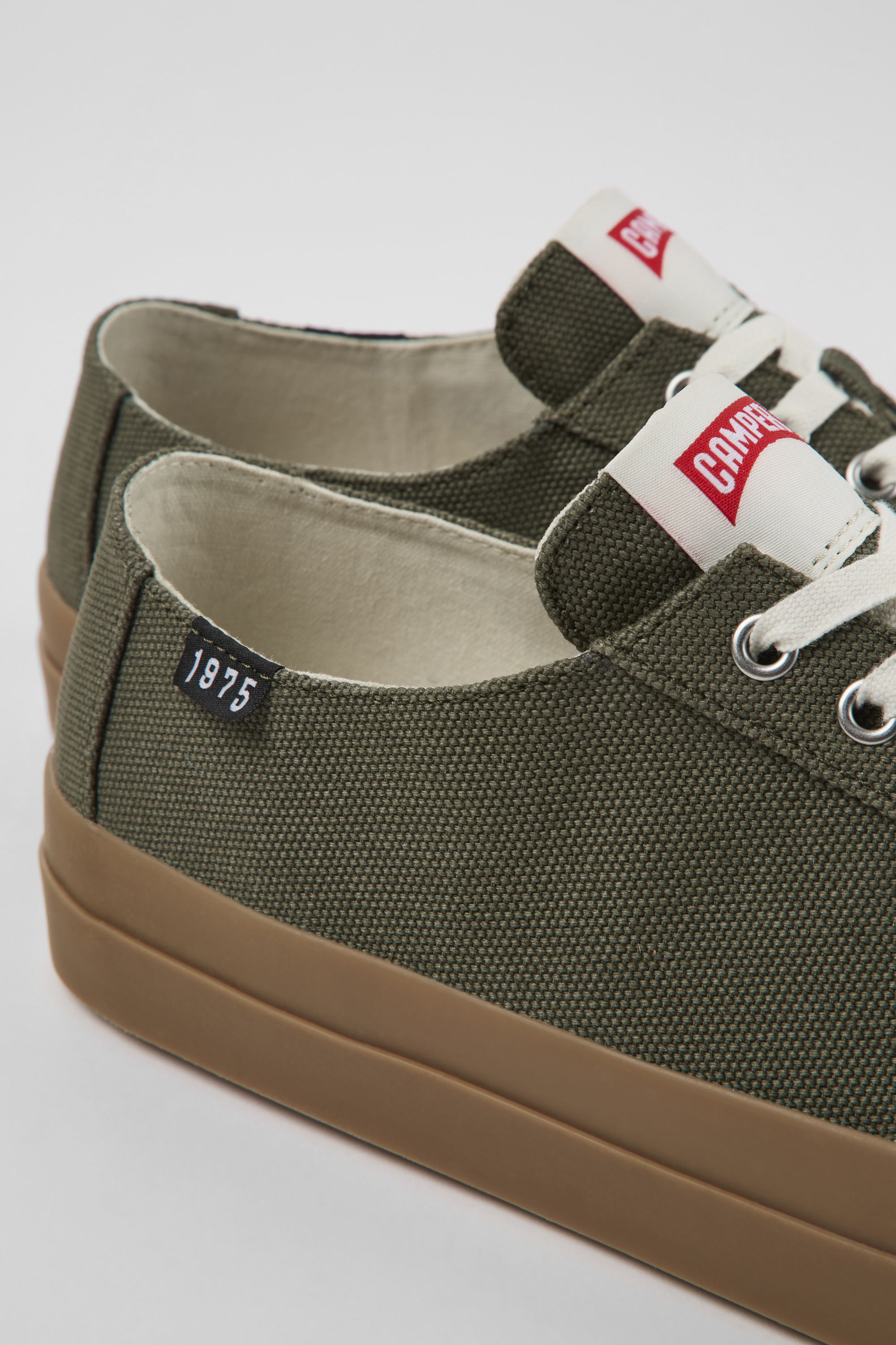 Camaleon - Grün recycelte Baumwollsneaker für Herren