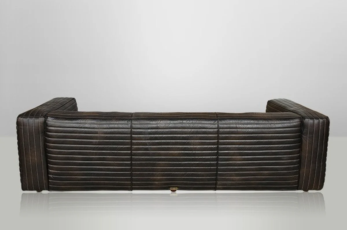 Luxury genuine leather sofa VLAB leather New Fudge - 3 seater - luxury hotel club furniture