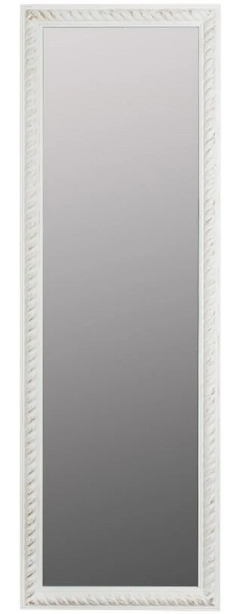 Baroque wall mirror antique white / gold 62 x H. 187 cm - Baroque mirror