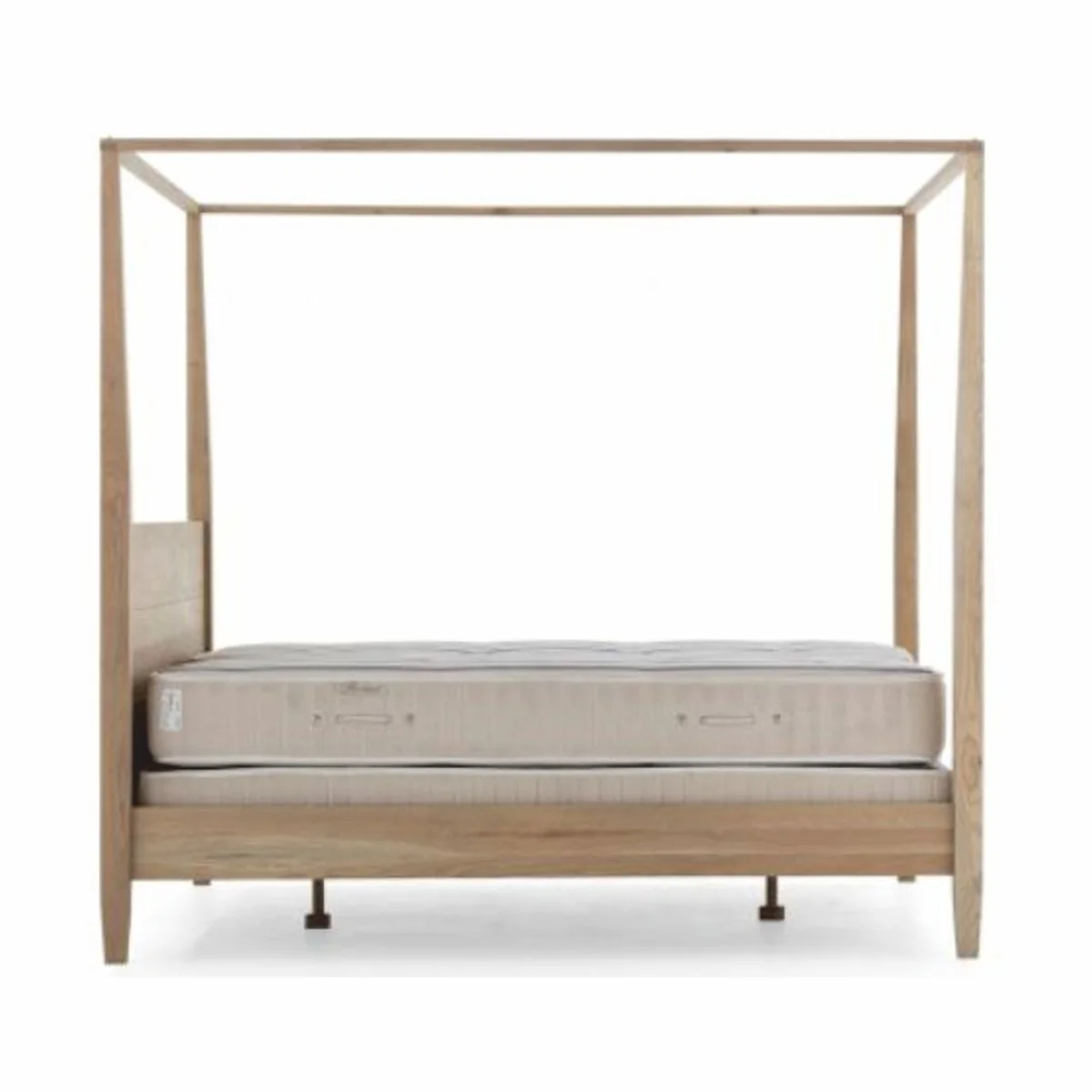 Country house style canopy bed natural colors / gray - various sizes - bedroom furniture