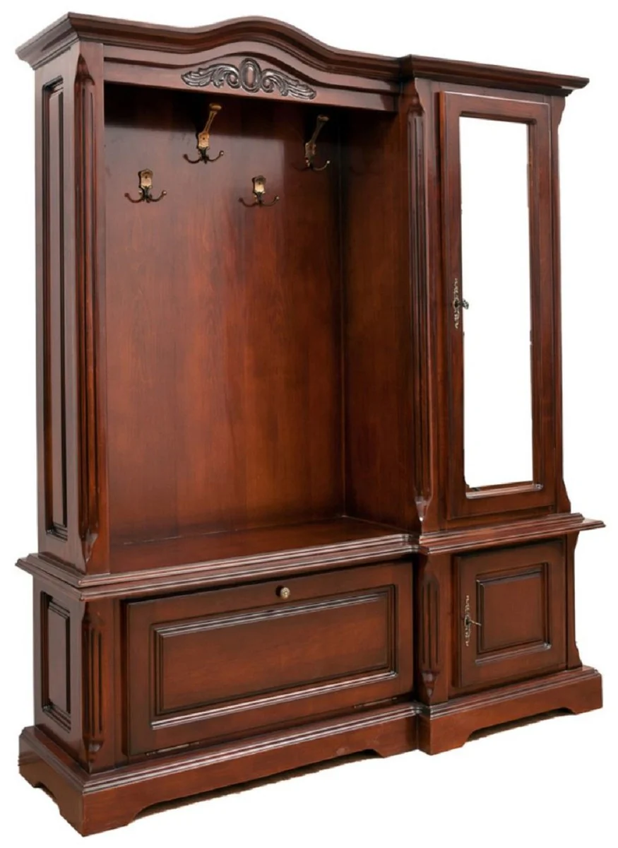 Luxury Baroque Wardrobe Brown - Solid Wood Wardrobe in Baroque Style - Luxury Wardrobe Furniture in Baroque Style - Noble & Magnificent