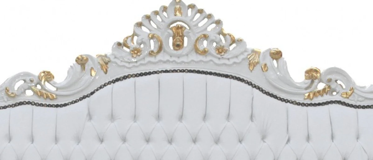 Baroque 3-seater sofa Master White/Gold Mod2 - Antique Furniture - Limited Edition