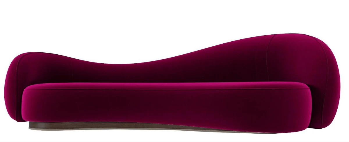 Luxury Velvet Sofa Purple 280 cm - Living Room Sofa & Hotel Furniture