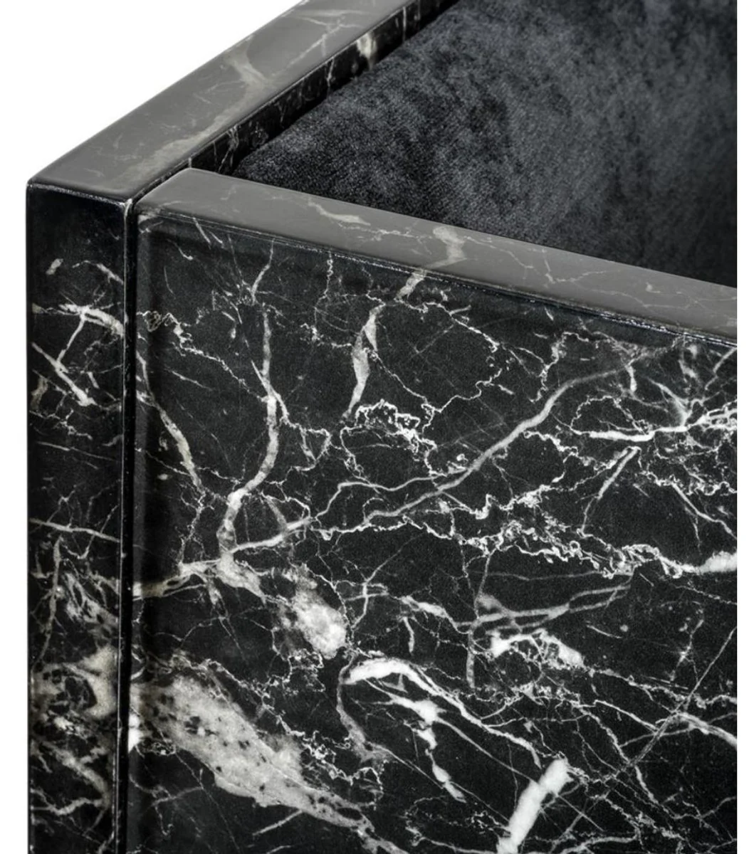 Luxus Hotel Sessel Schwarz 71 x 70 x H. 68 cm - Limited Edition