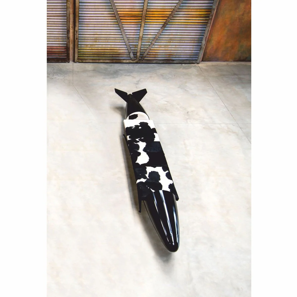 Luxury bench in torpedo shape 560 cm - original additional tank Tornado Fighter German Air Force