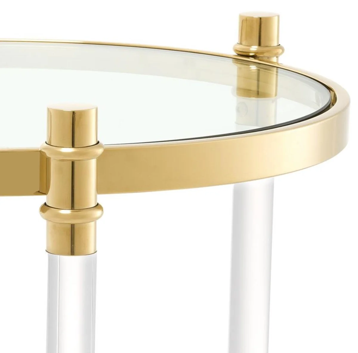 Living room side table gold Ø 50 x H. 55 cm - luxury collection