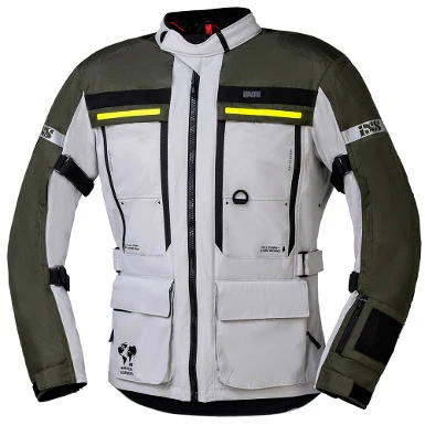 IXS MONTEVIDEO AIR 3.0 SUMMER JACKET - GRAY / GREEN