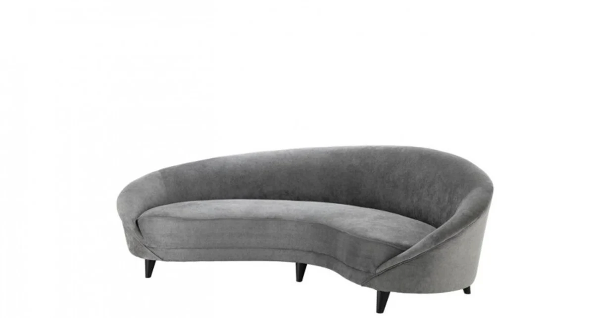 Luxury sofa light gray curved - luxury hotel furniture