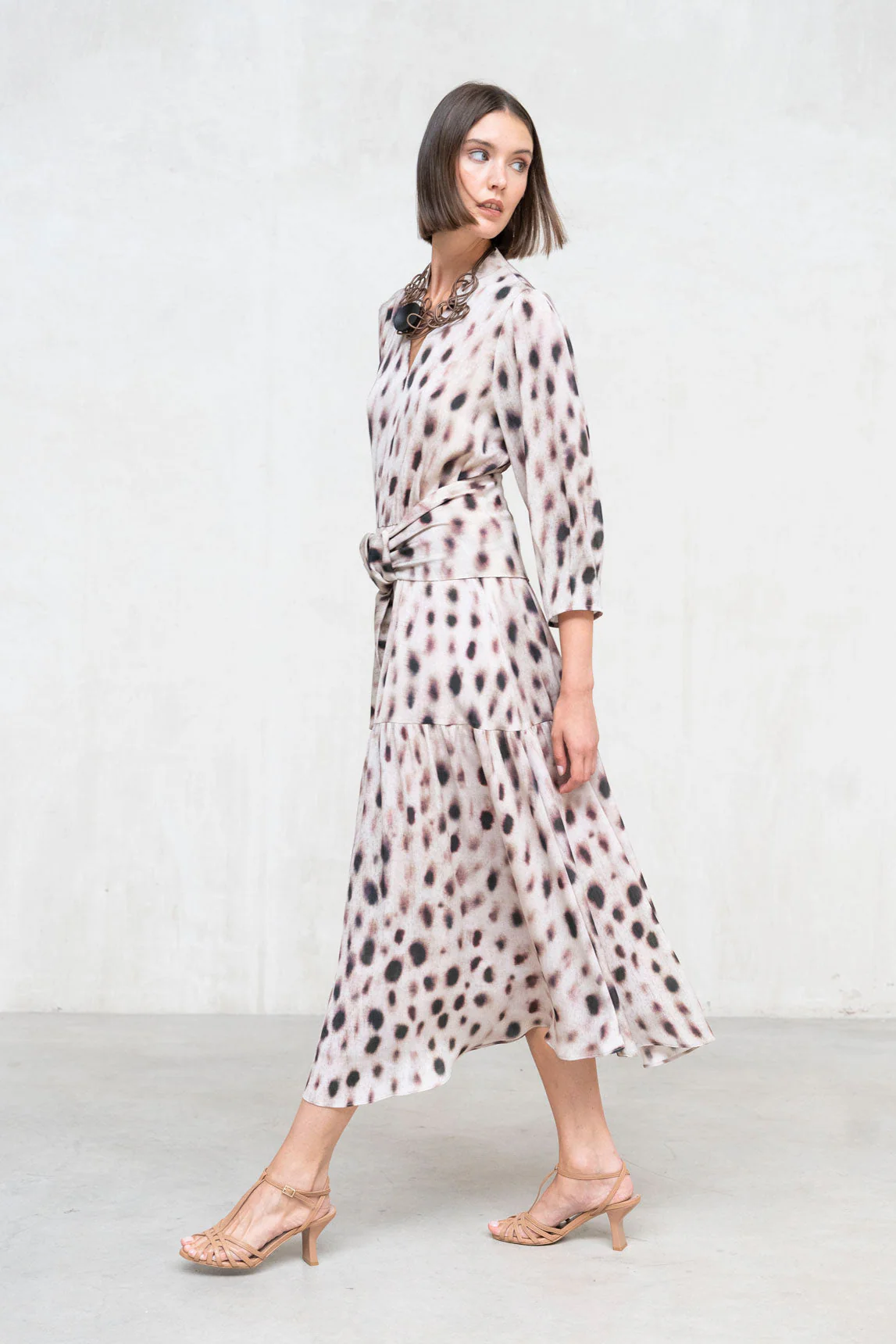 Bedrucktes Kleid „Savia“ aus Rivera-Spanien