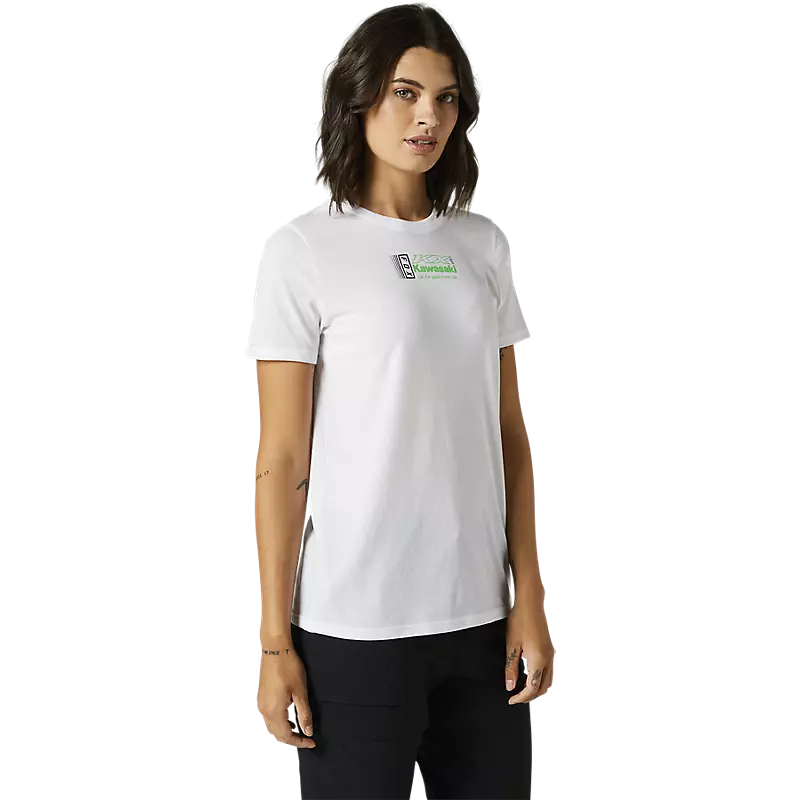 Frauen Kawasaki weißen Tee