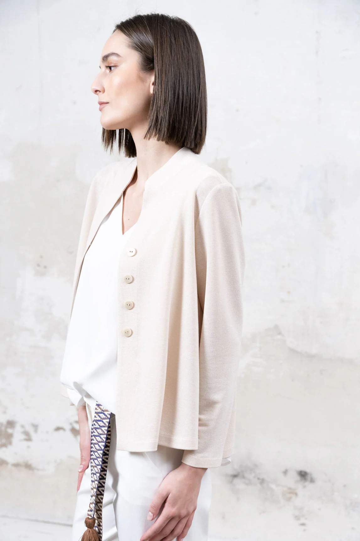 Rivera-Spanien Tramatza Jacke Beige