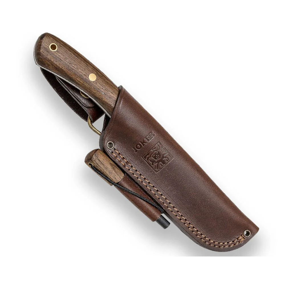 Joker Nessmuk S Nogal con ferrocerio - Cuchillo de supervivencia y buscraft