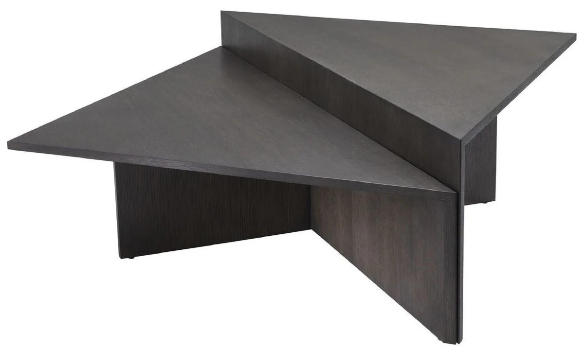 Luxury coffee table set mocha colors - 2 oak veneer living room tables - living room furniture - luxury quality