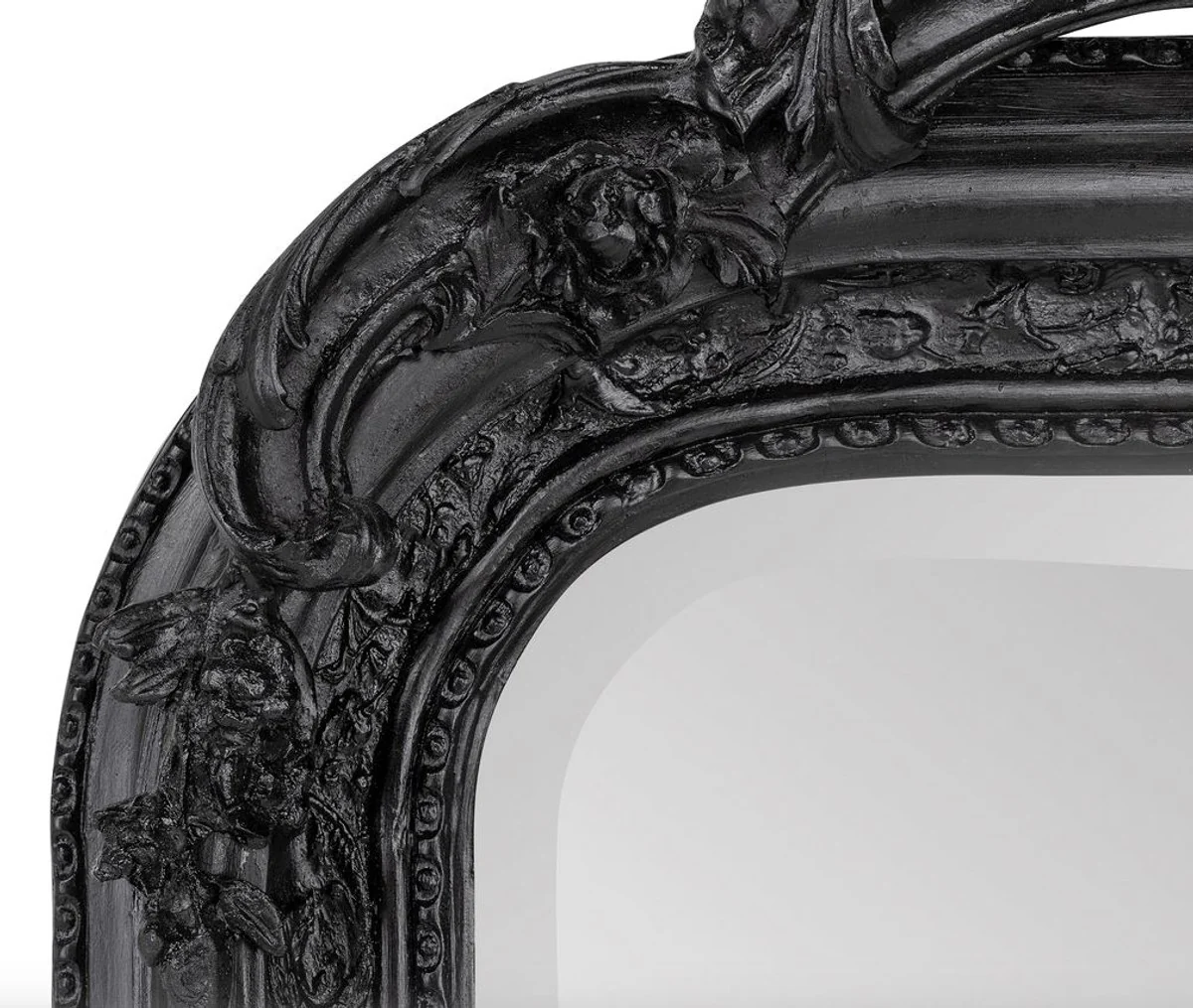 Baroque mirror black 90 x H. 160 cm - wall mirror antique style furniture