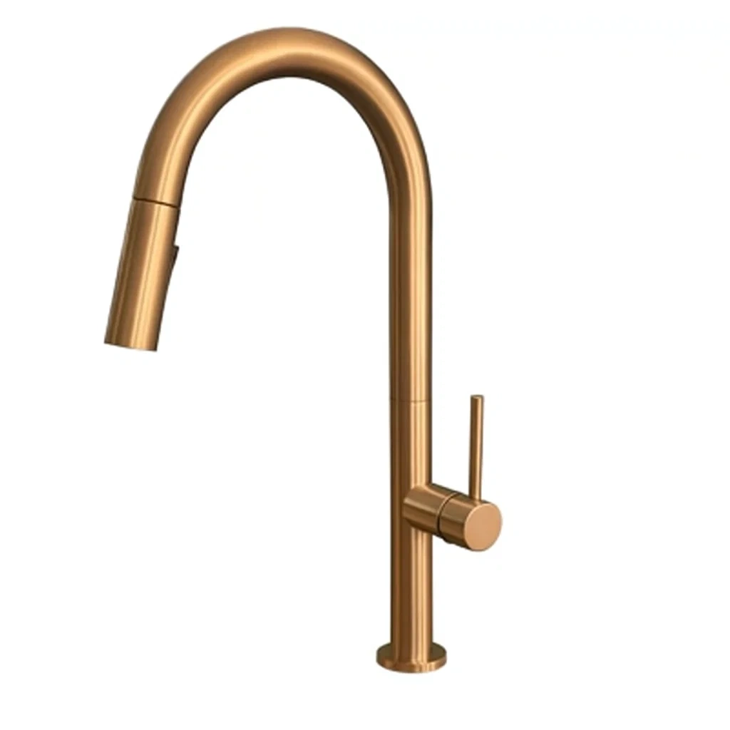 Einhebel-Küchenarmatur aus Kupfermessing für Spüle oder Arbeitsplatte, 4,75 × 22,4 × 43,3 cm - hsB3M393r9nn