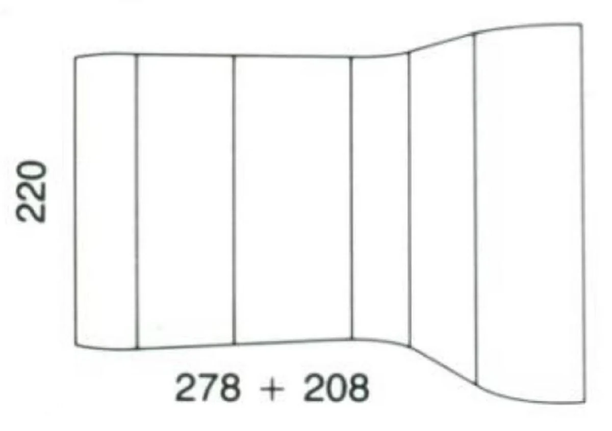 Luxury Baroque Corner Cabinet White / Multicolored / Gold - Baroque Solid Wood Living Room Cabinet - Baroque Living Room Furniture - First Class Quality - Made in Italy