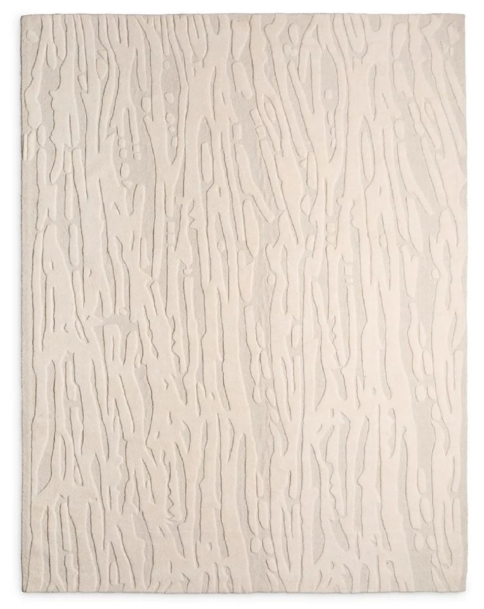 Luxury Ivory Rug - Various Sizes - Hand Tufted Rug - Rectangular Living Room Rug - Luxury Quality