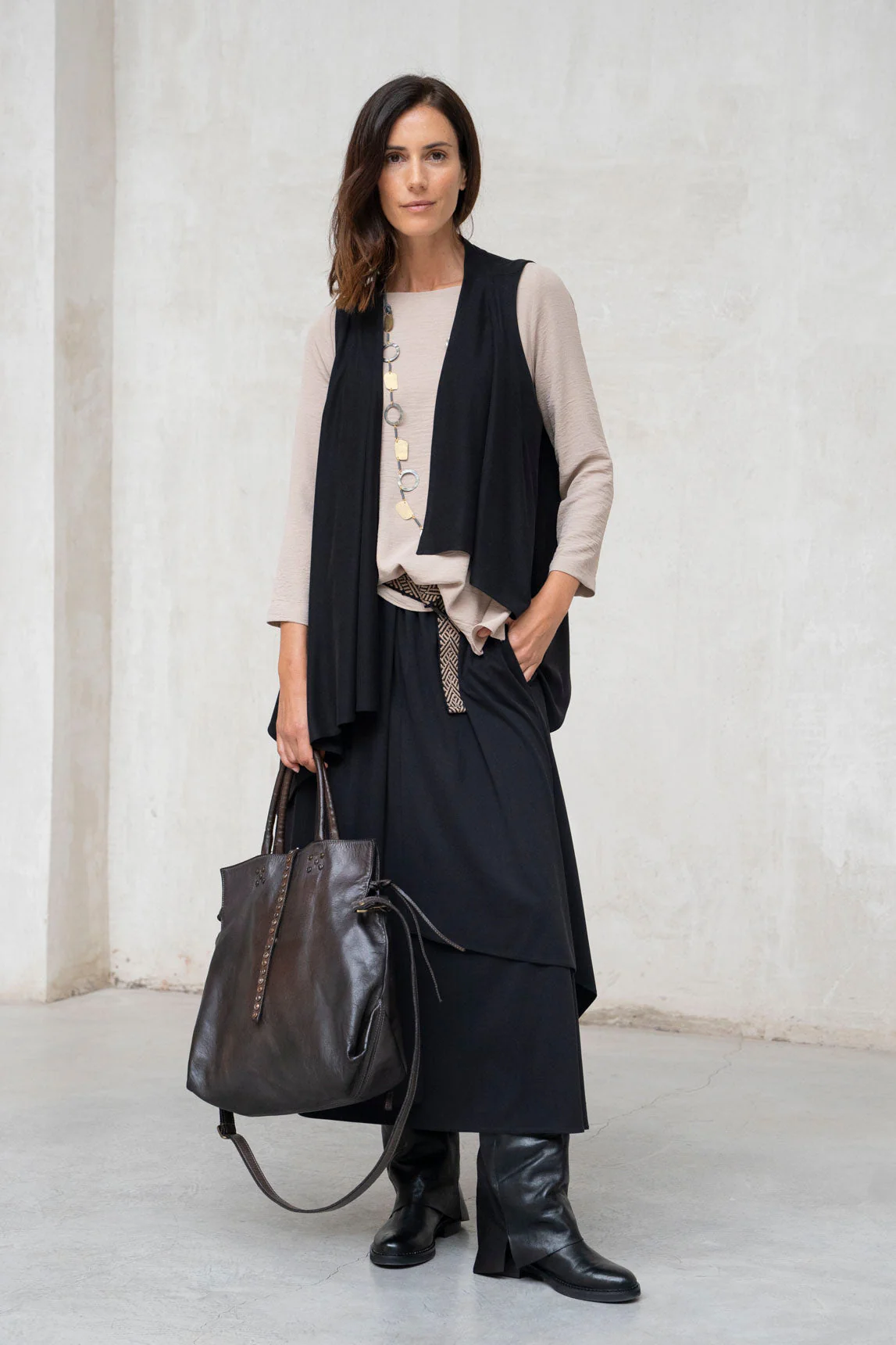 Rivera-Spanien Chaleco Varenna schwarz