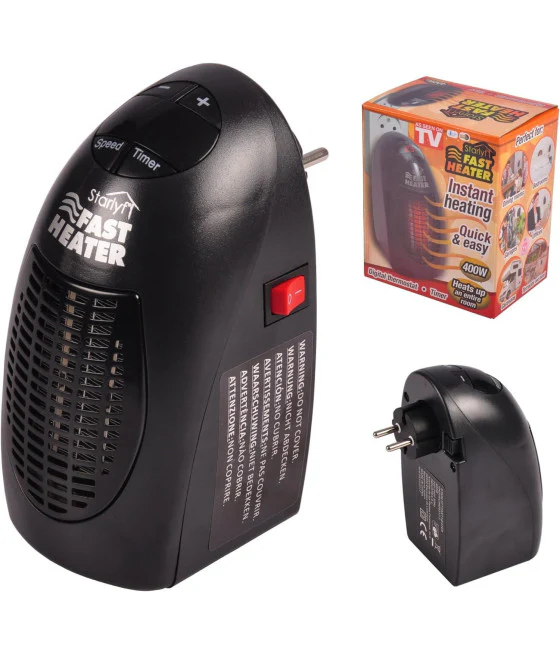 Stufa Elettrica 400W Schnellheizung Portatile Regolabile DA 15 ° A 32 ° Basso Absage