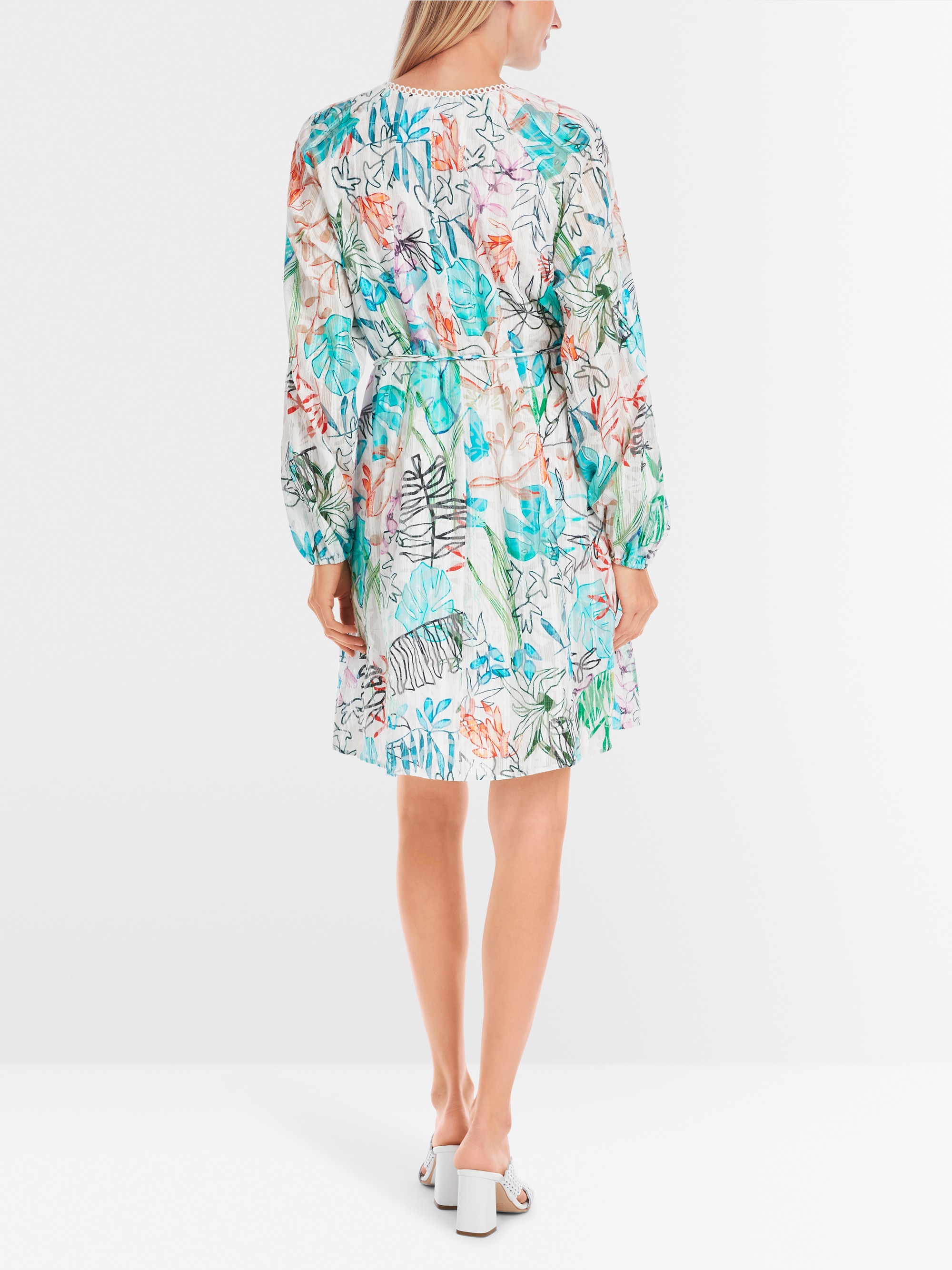 Marc-Cain Midikleid aus transparenter Tüllspitze