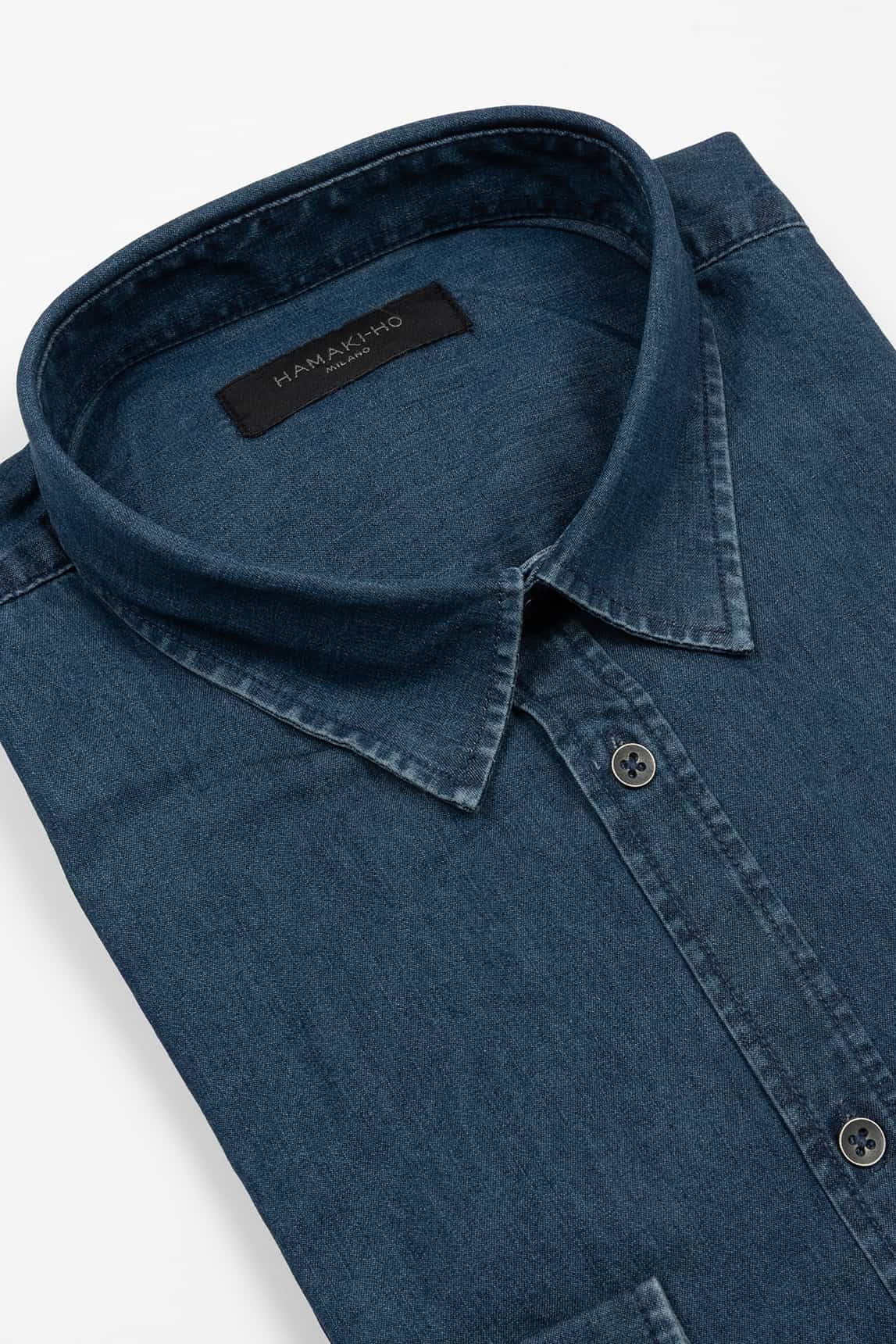 Rivera-Spanien Blaues Jeanshemd