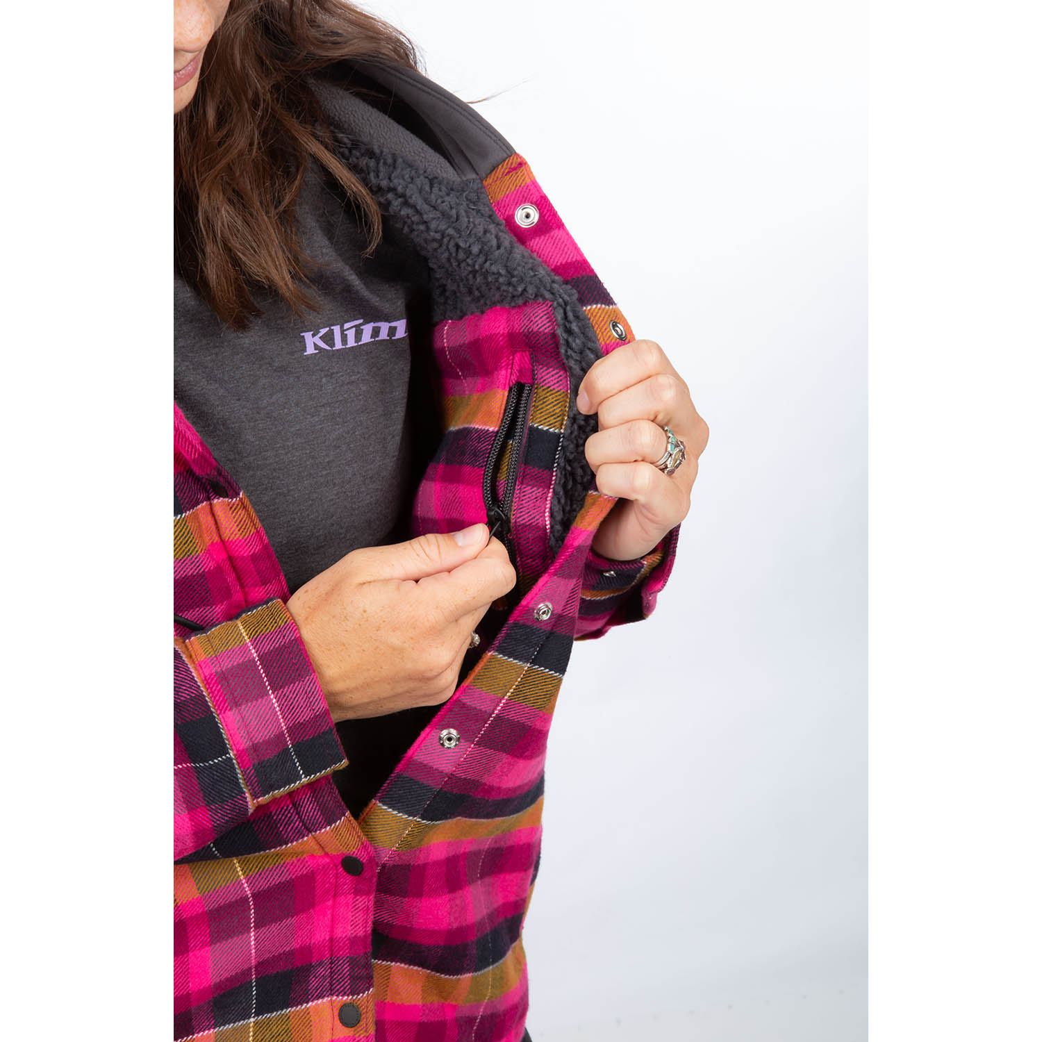 Big Sky Fleece Lineed Flannel Hoodie