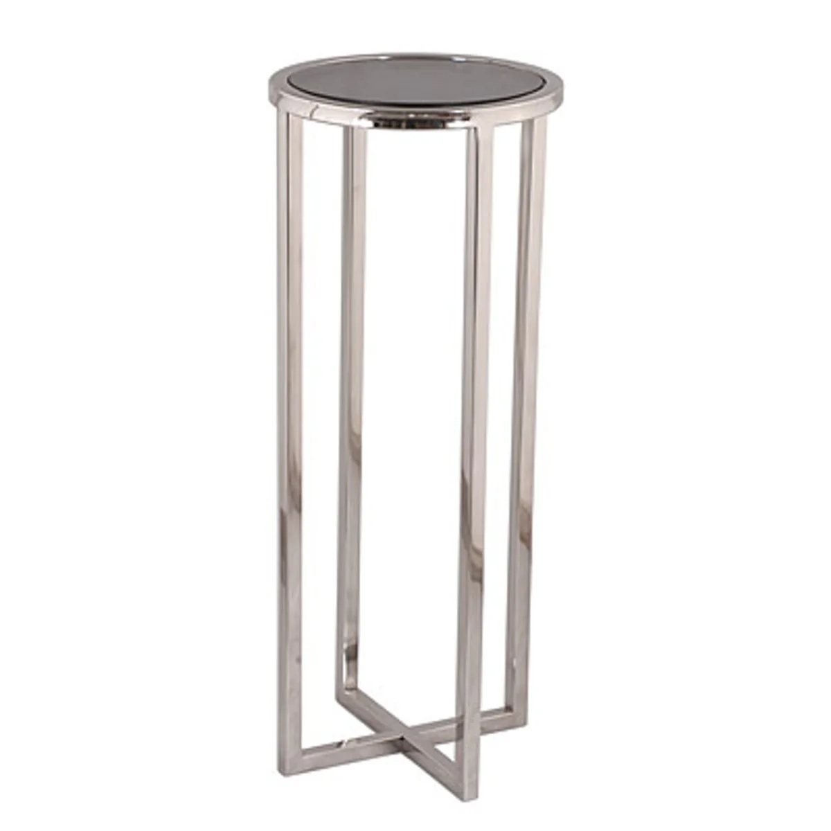 Designer side table silver 30 x 30 x H. 75 cm - Designer table furniture